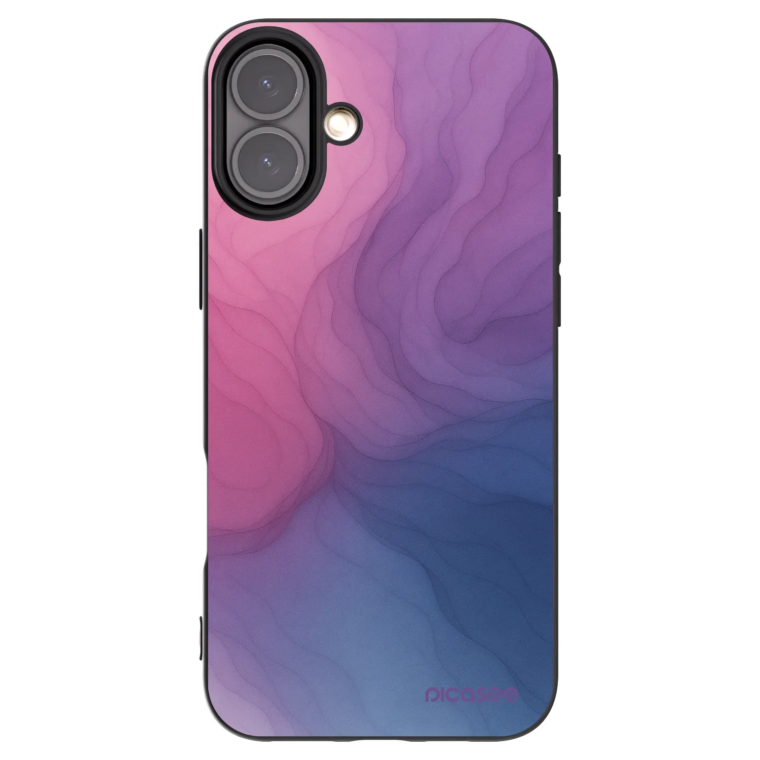 Picasee husă neagră din silicon pentru Apple iPhone 16 Plus - Silk