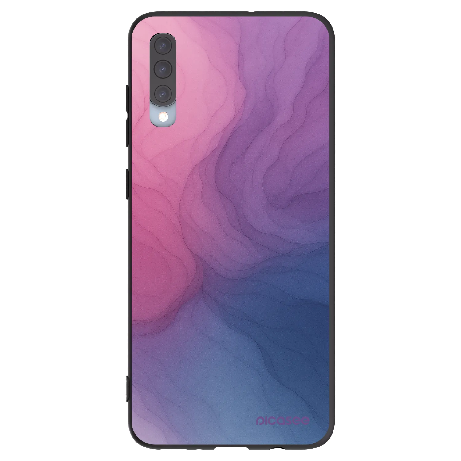 Picasee husă neagră din silicon pentru Samsung Galaxy A70 A705F - Silk