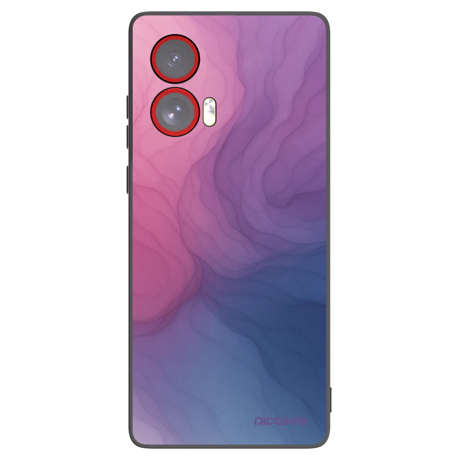 Picasee husă neagră din silicon pentru Motorola Edge 50 Fusion - Silk