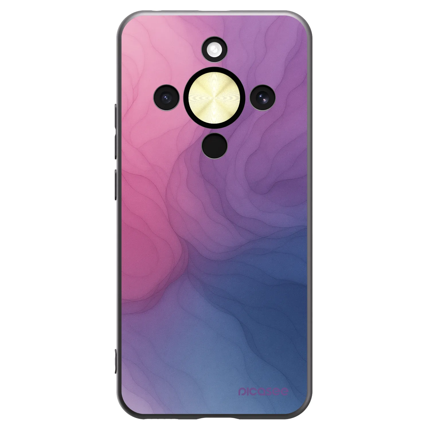 Picasee husă neagră din silicon pentru Honor Magic8 Lite 5G - Silk