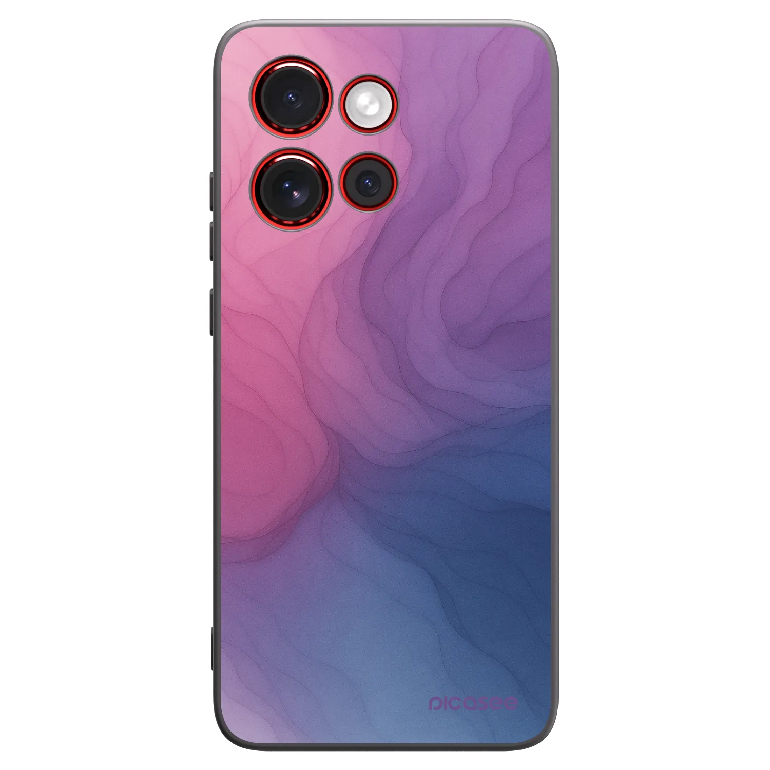Picasee husă neagră din silicon pentru Motorola Edge 60 Neo 5G - Silk
