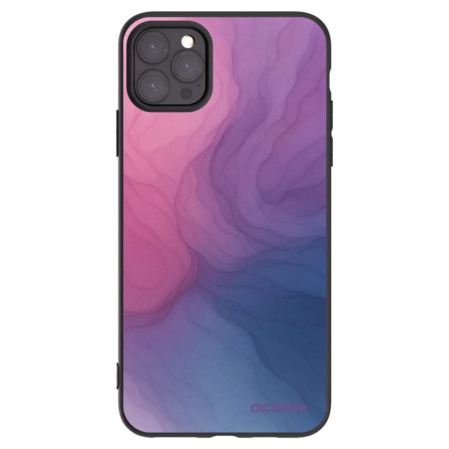 Picasee husă neagră din silicon pentru Apple iPhone 11 Pro Max - Silk