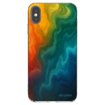 Picasee husă transparentă din silicon pentru Apple iPhone XS Max - Solar