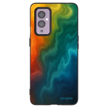 Picasee husă neagră din silicon pentru OnePlus 9 - Solar