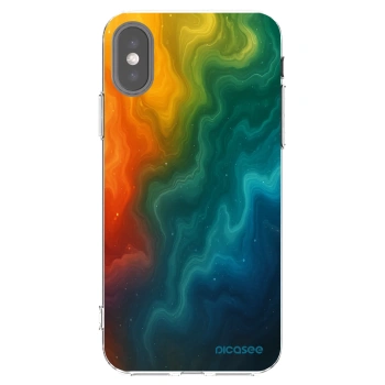 Picasee husă transparentă din silicon pentru Apple iPhone X/XS - Solar