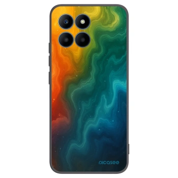 Picasee husă neagră din silicon pentru Honor 70 Lite - Solar