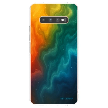 Picasee husă transparentă din silicon pentru Samsung Galaxy S10 Plus G975 - Solar