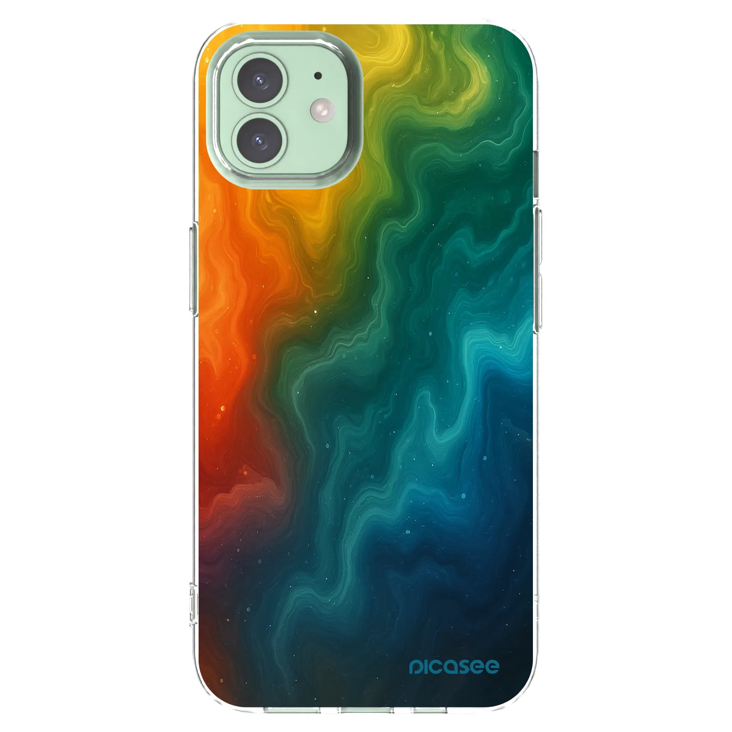 Picasee husă transparentă din silicon pentru Apple iPhone 12 Pro - Solar