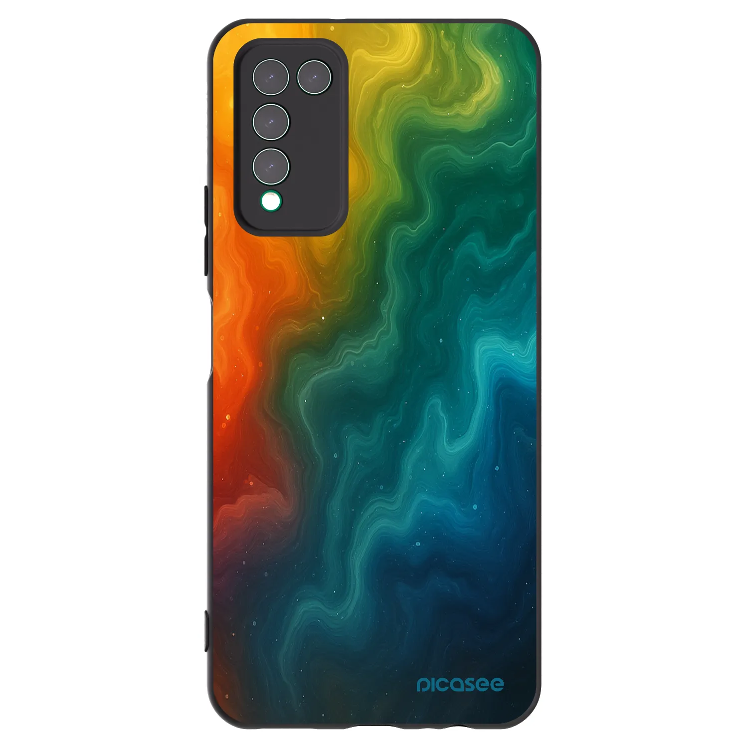 Picasee husă neagră din silicon pentru Honor 10X Lite - Solar