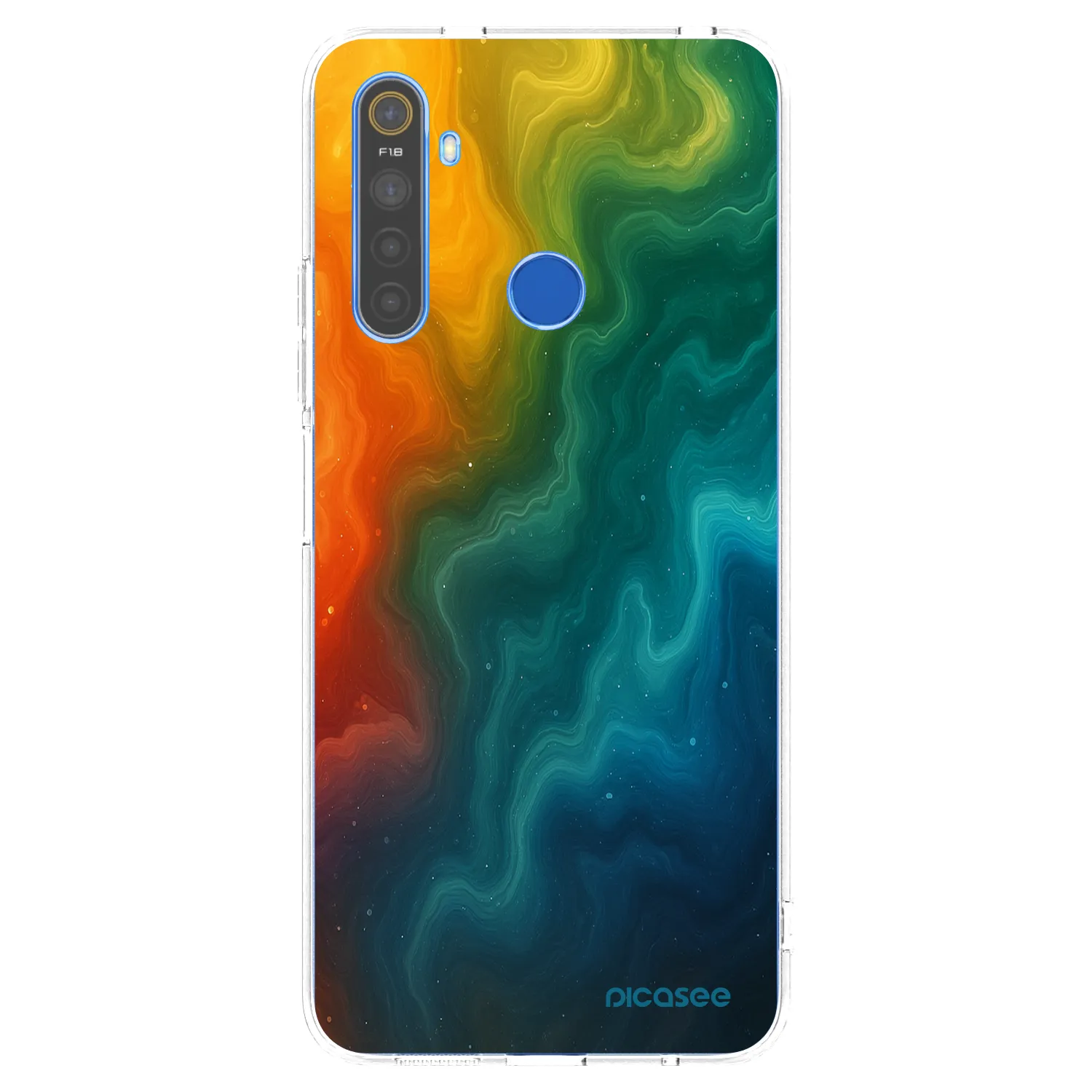 Picasee husă transparentă din silicon pentru Realme 5 - Solar