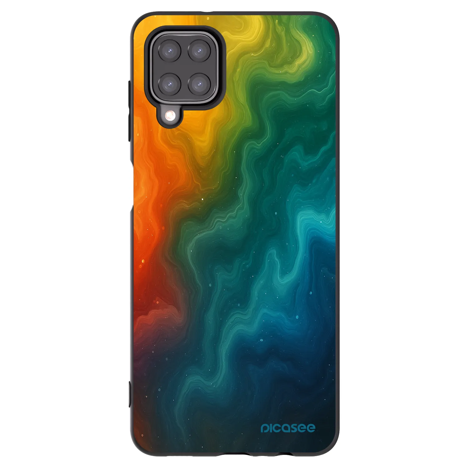 Picasee husă neagră din silicon pentru Samsung Galaxy A12 A125F - Solar