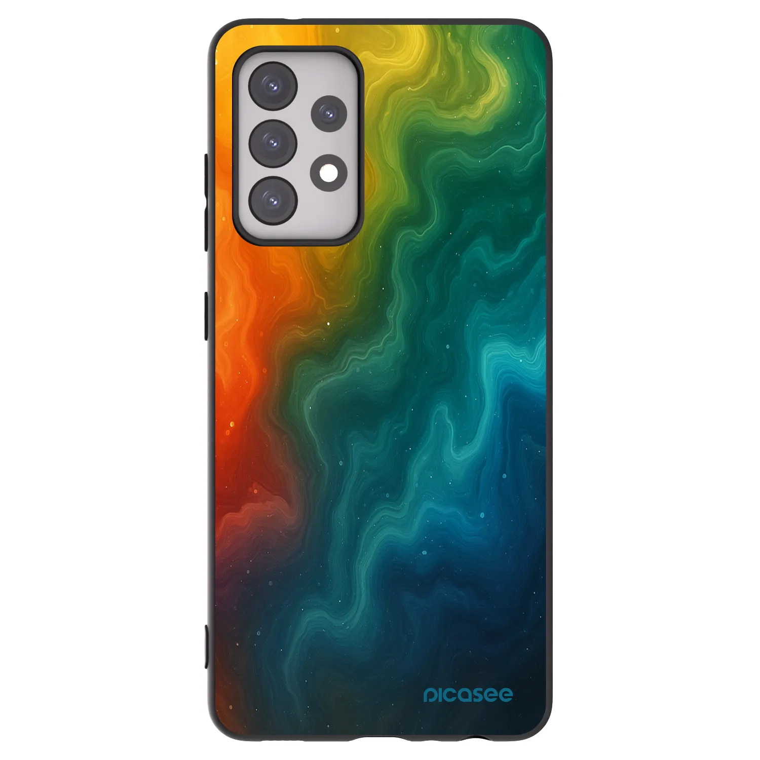 Picasee husă neagră din silicon pentru Samsung Galaxy A52 5G A525F - Solar