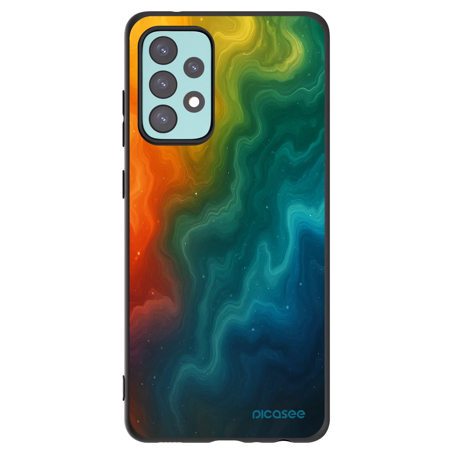 Picasee husă neagră din silicon pentru Samsung Galaxy A72 A725F - Solar