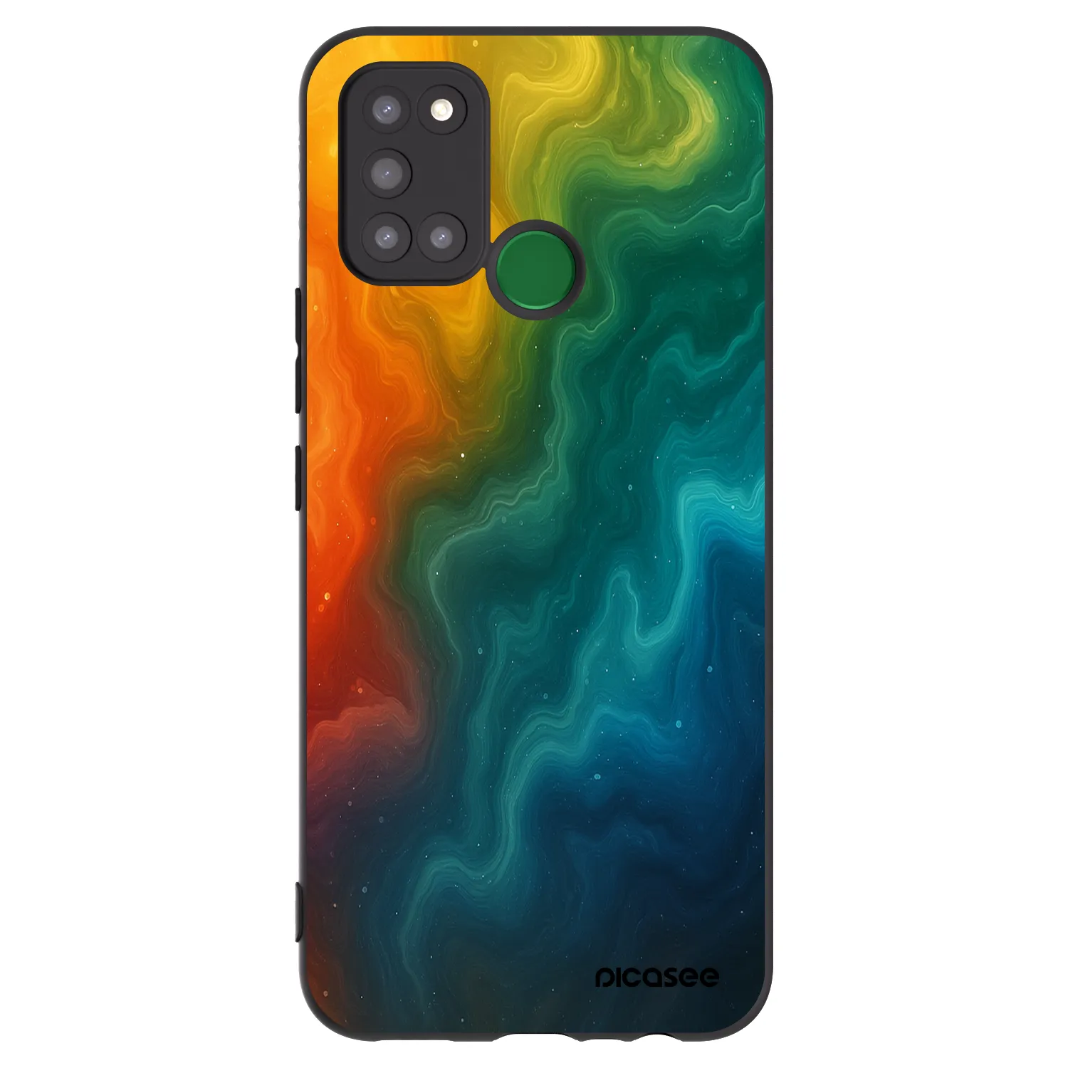 Picasee husă neagră din silicon pentru Realme 7i - Solar