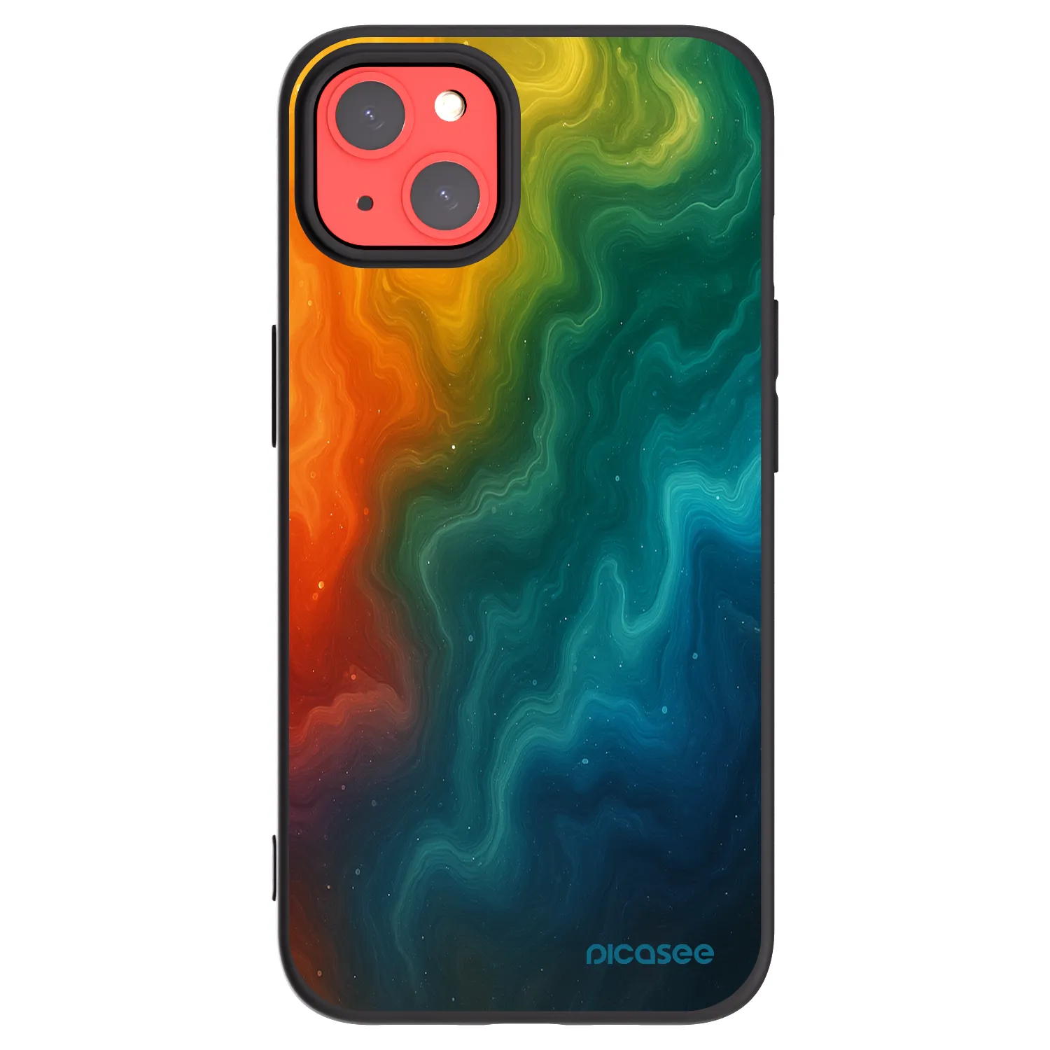 Picasee husă neagră din silicon pentru Apple iPhone 13 - Solar