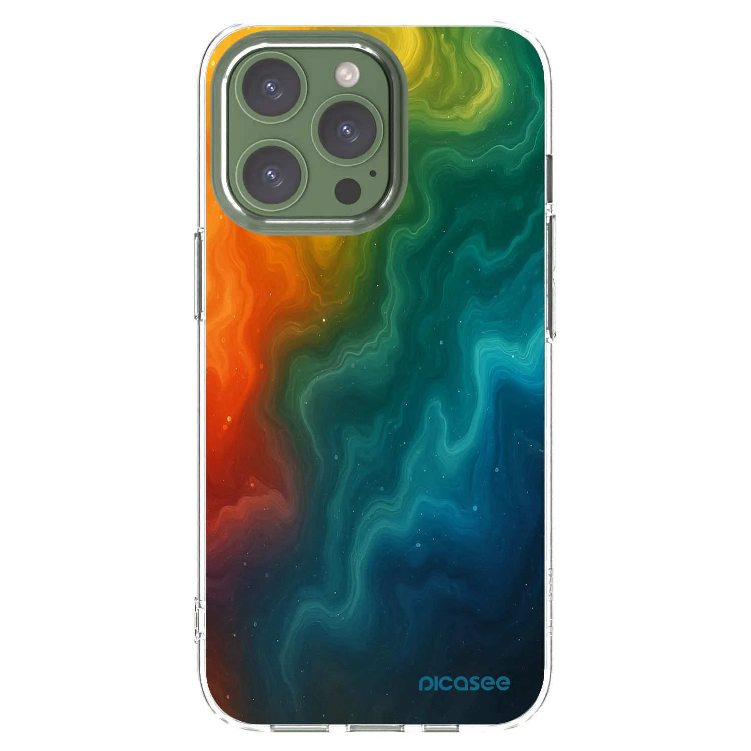 Picasee husă transparentă din silicon pentru Apple iPhone 13 Pro - Solar
