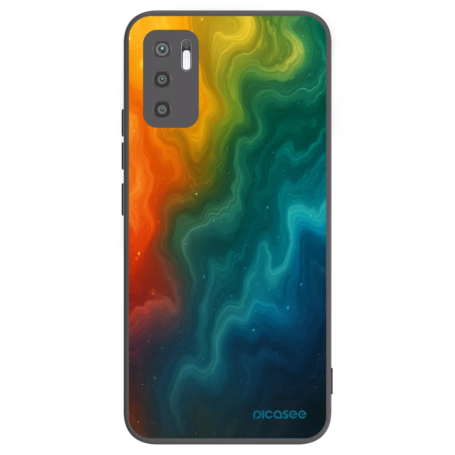 Picasee husă neagră din silicon pentru Xiaomi Redmi Note 10 5G - Solar