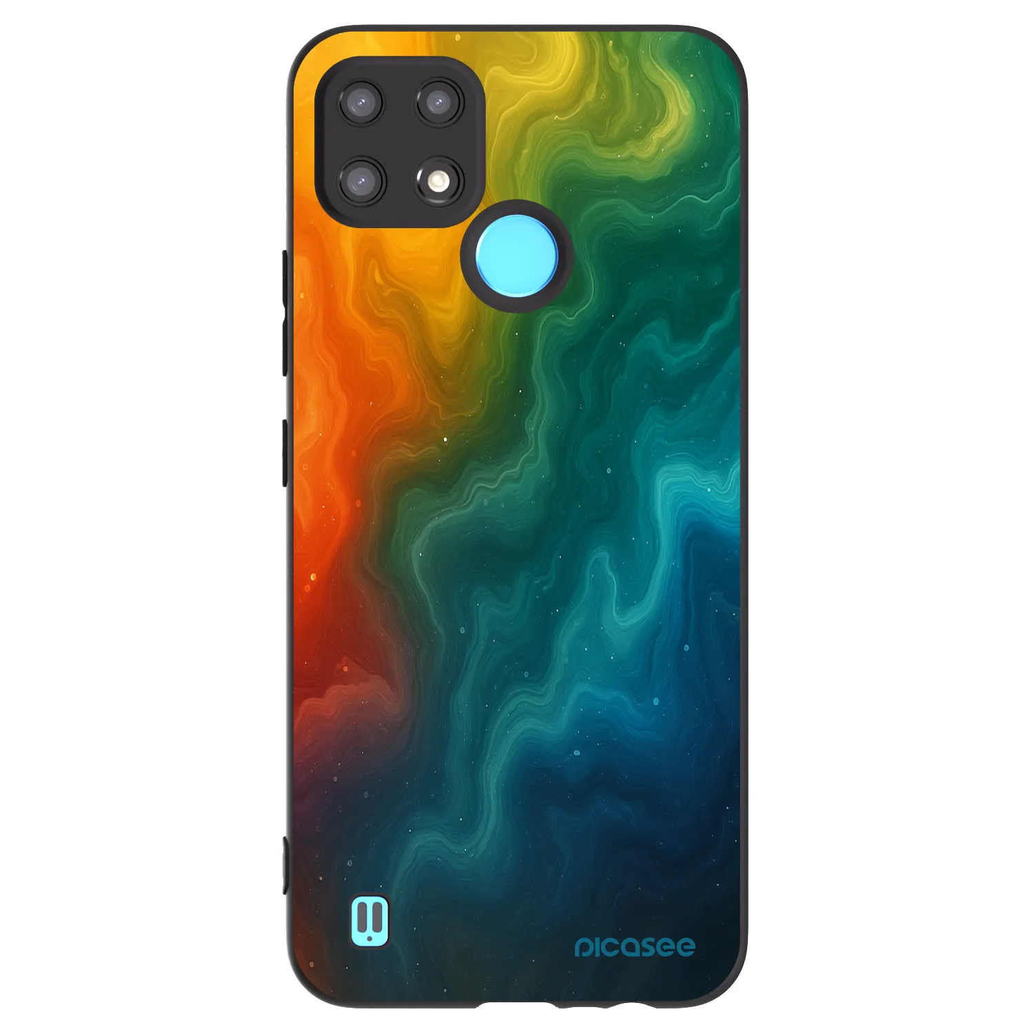 Picasee husă neagră din silicon pentru Realme C21 - Solar