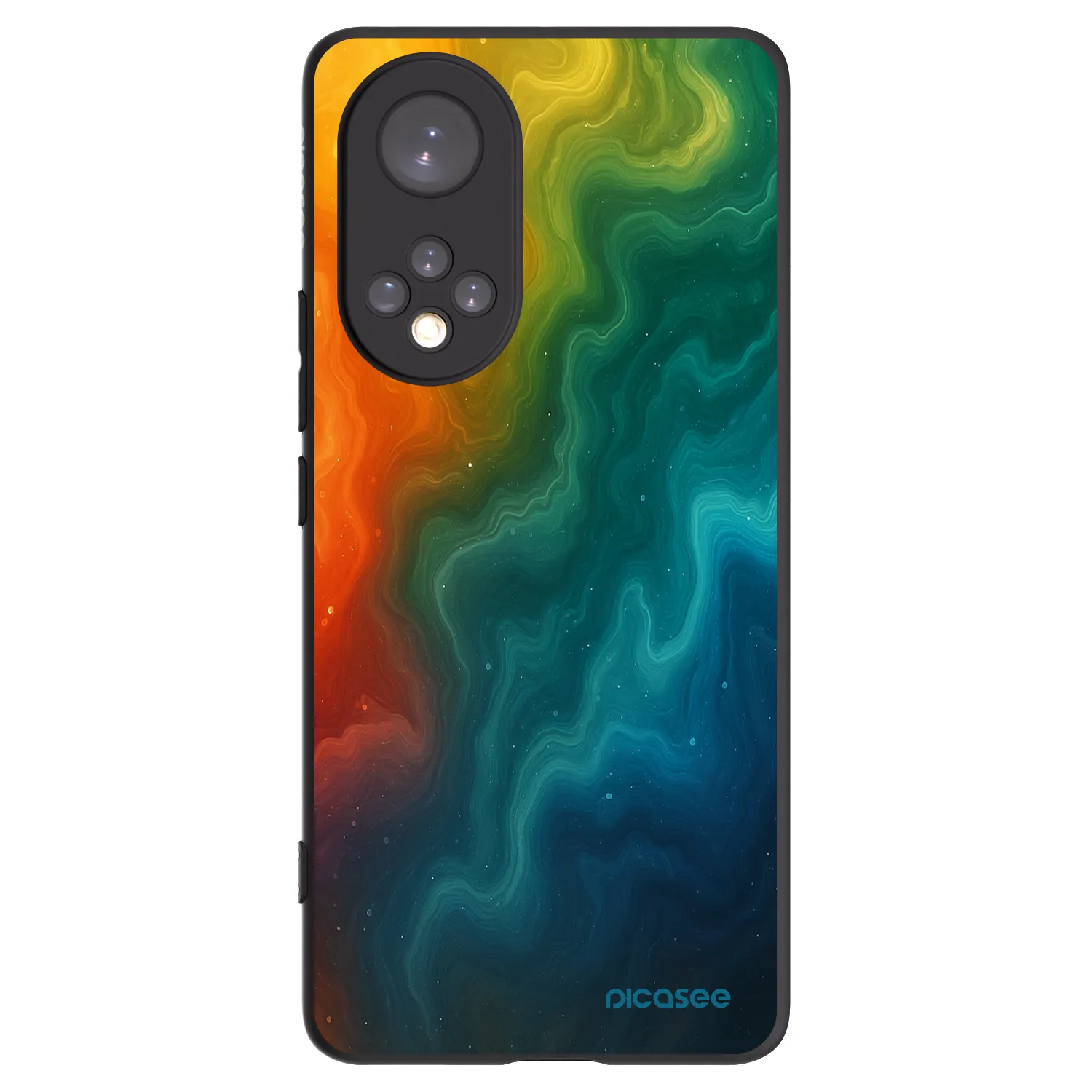 Picasee husă neagră din silicon pentru Honor 50 5G - Solar
