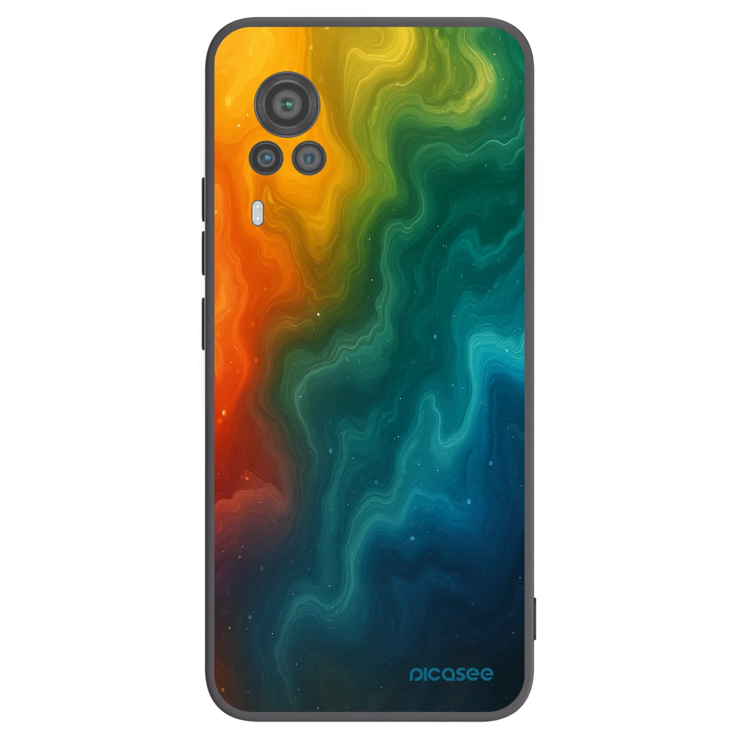 Picasee husă neagră din silicon pentru Vivo X60 Pro 5G - Solar