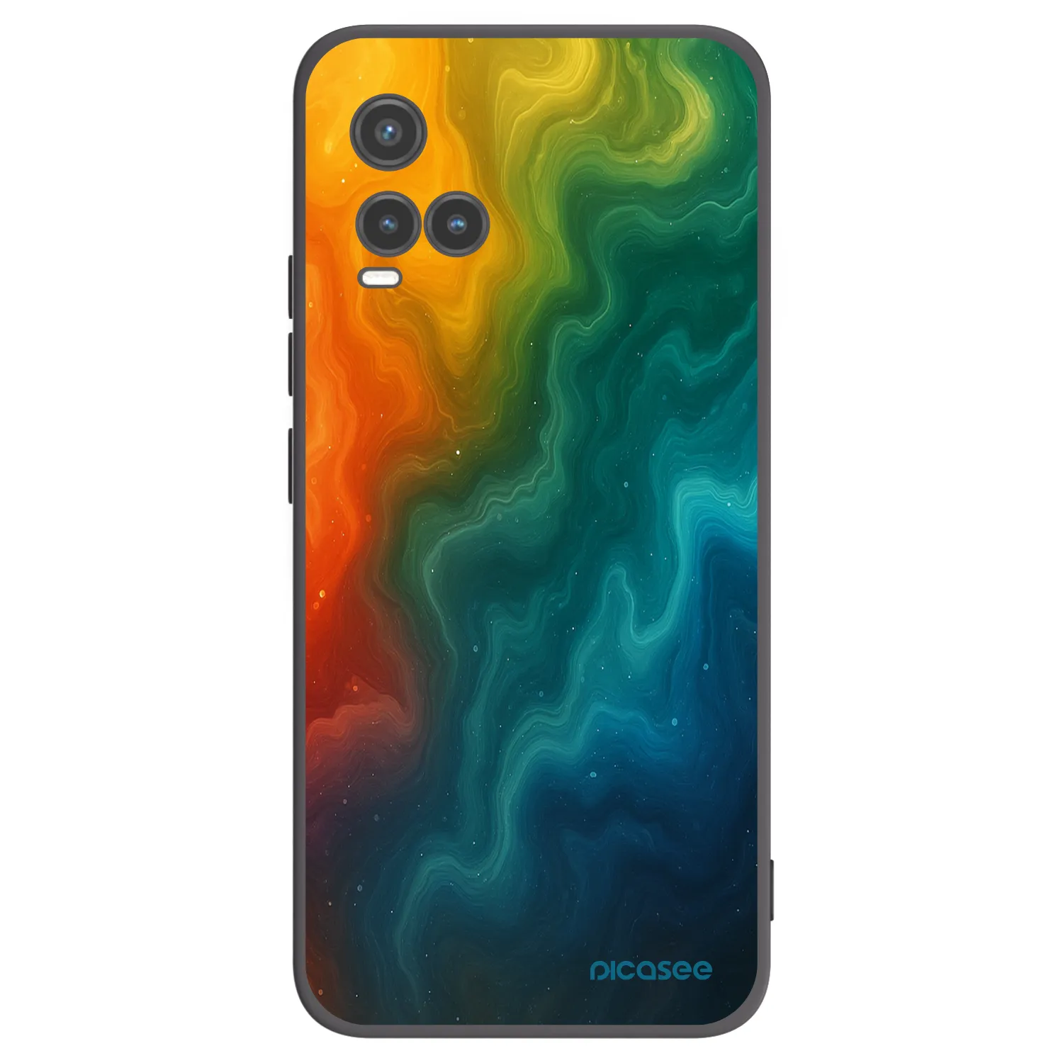 Picasee husă neagră din silicon pentru Vivo Y33s - Solar