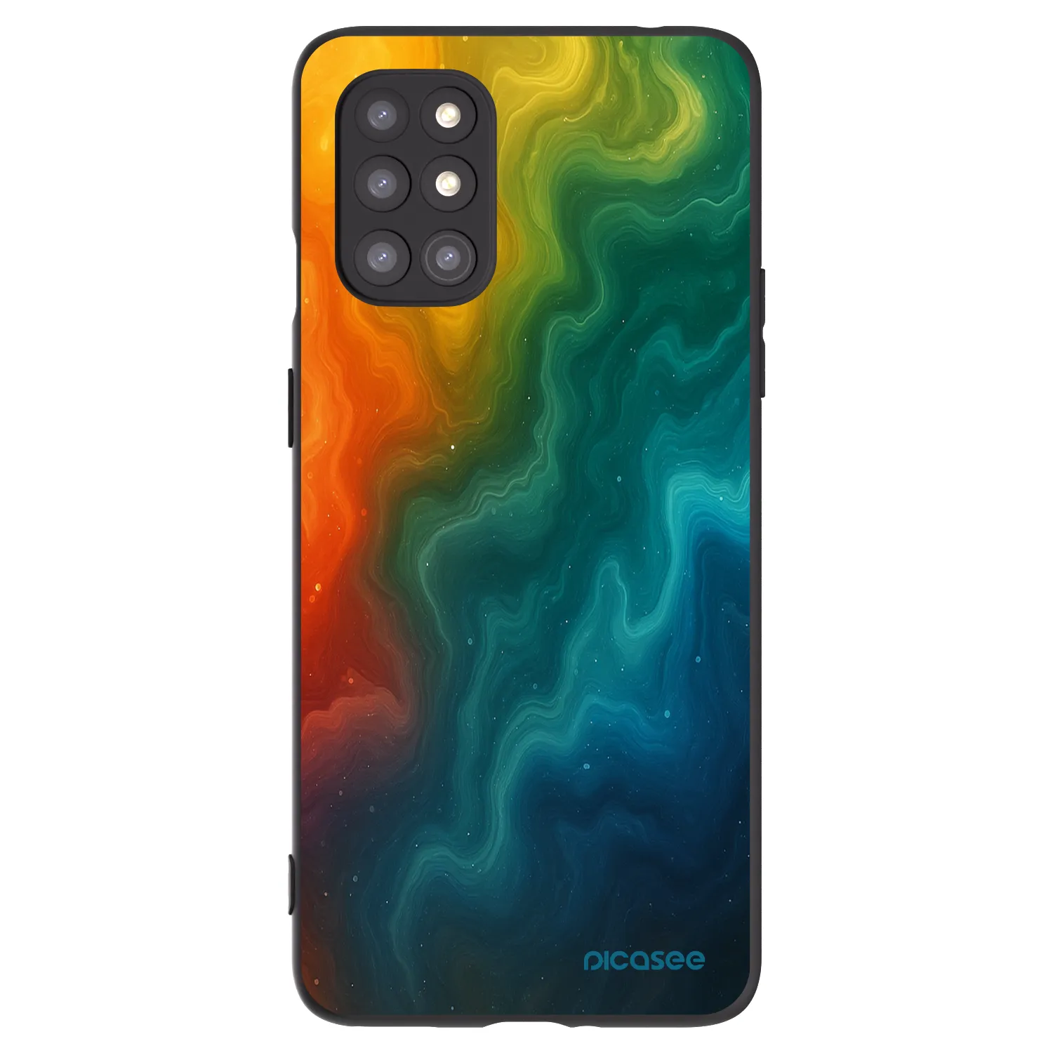 Picasee husă neagră din silicon pentru OnePlus 8T - Solar