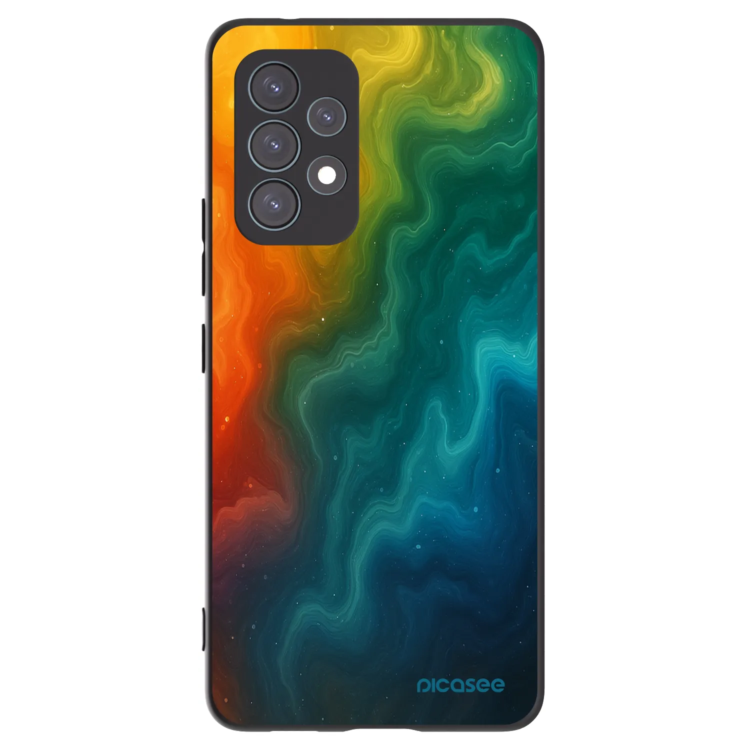 Picasee husă neagră din silicon pentru Samsung Galaxy A53 5G A536 - Solar