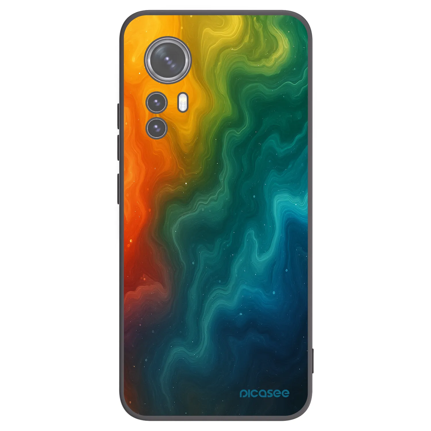 Picasee husă neagră din silicon pentru Xiaomi 12 - Solar