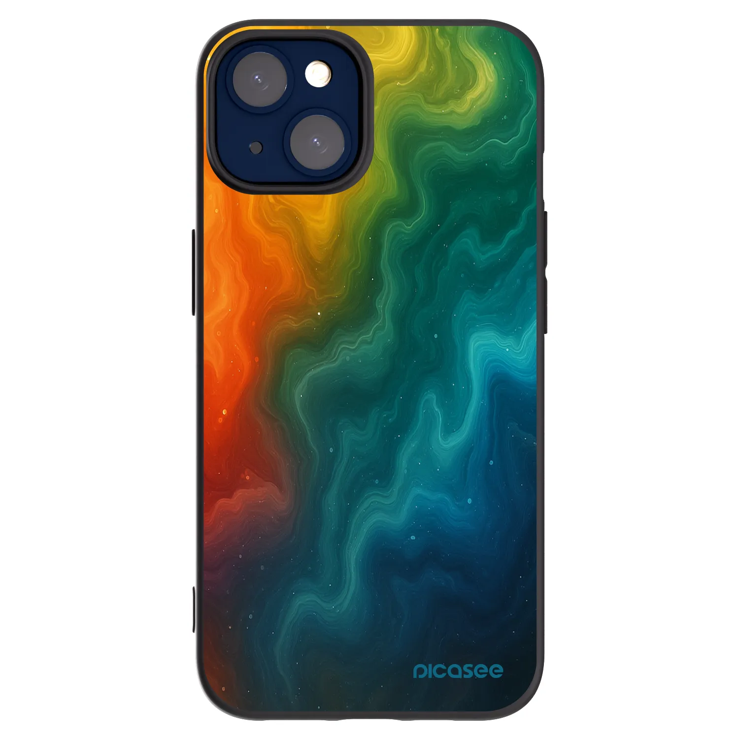 Picasee husă neagră din silicon pentru Apple iPhone 14 - Solar