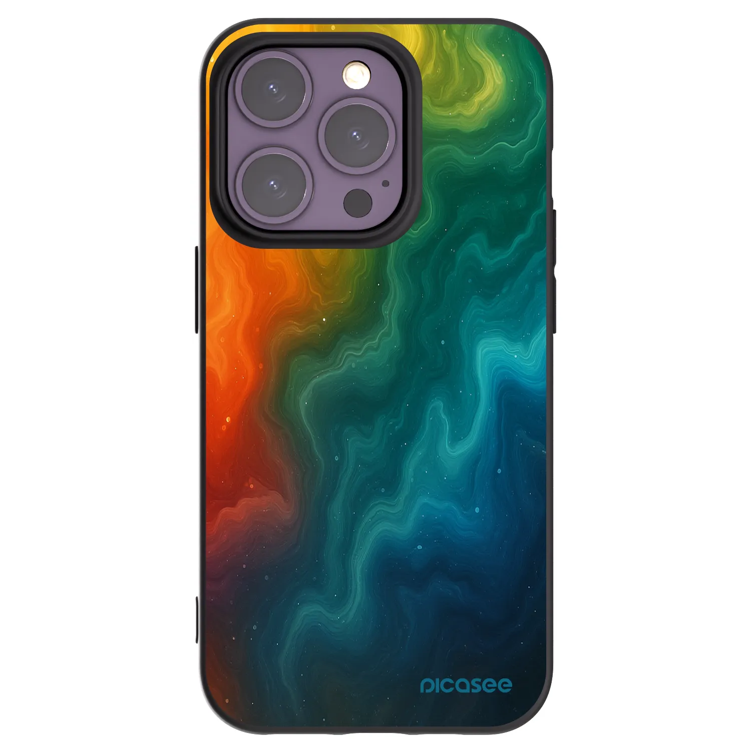 Picasee husă neagră din silicon pentru Apple iPhone 14 Pro - Solar