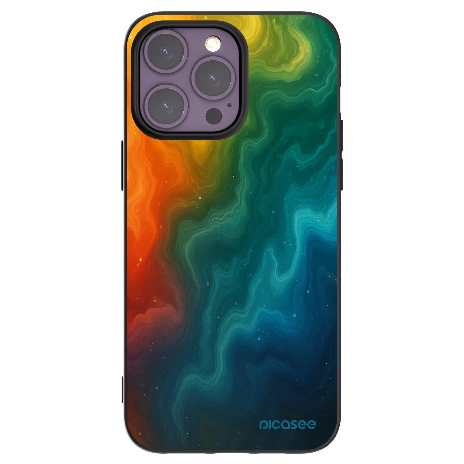 Picasee husă neagră din silicon pentru Apple iPhone 14 Pro Max - Solar