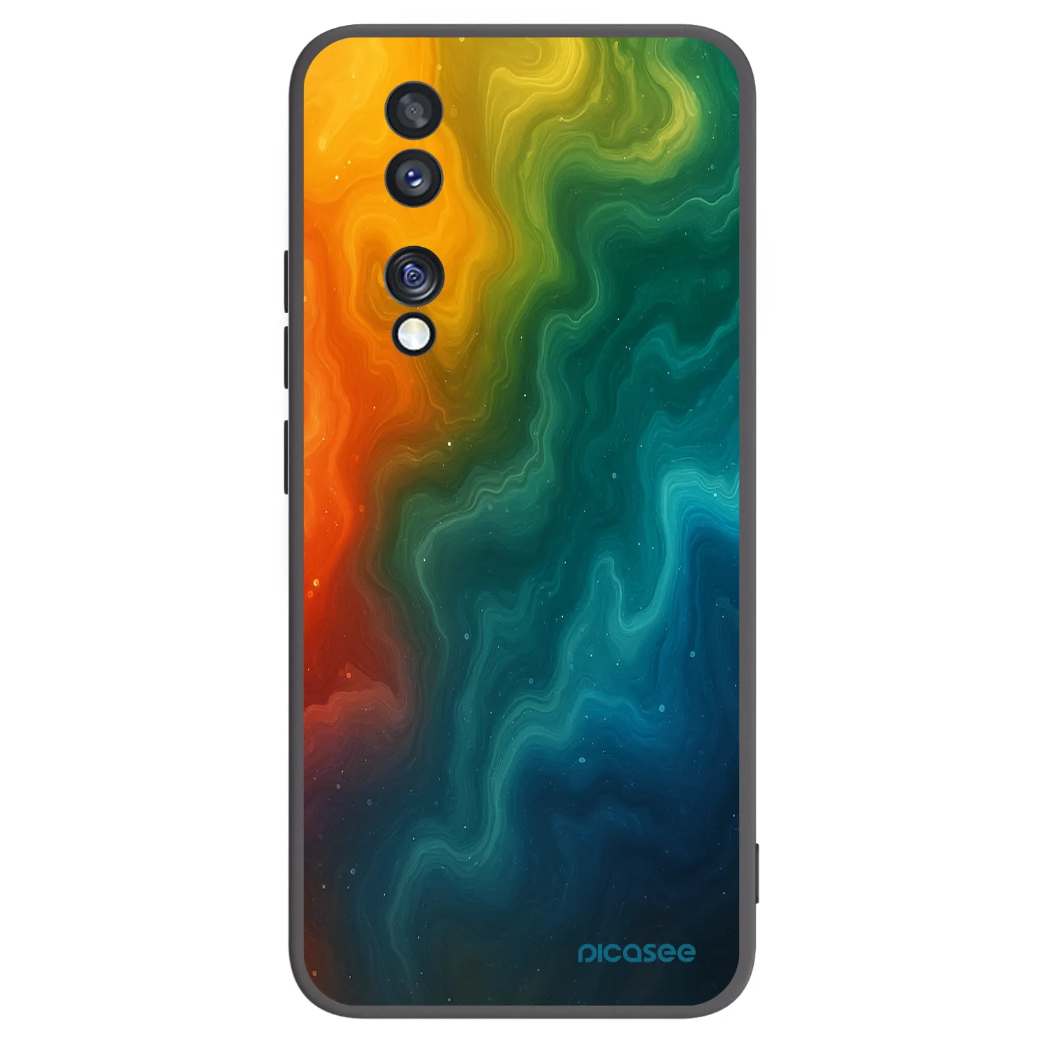 Picasee husă neagră din silicon pentru Honor 70 - Solar