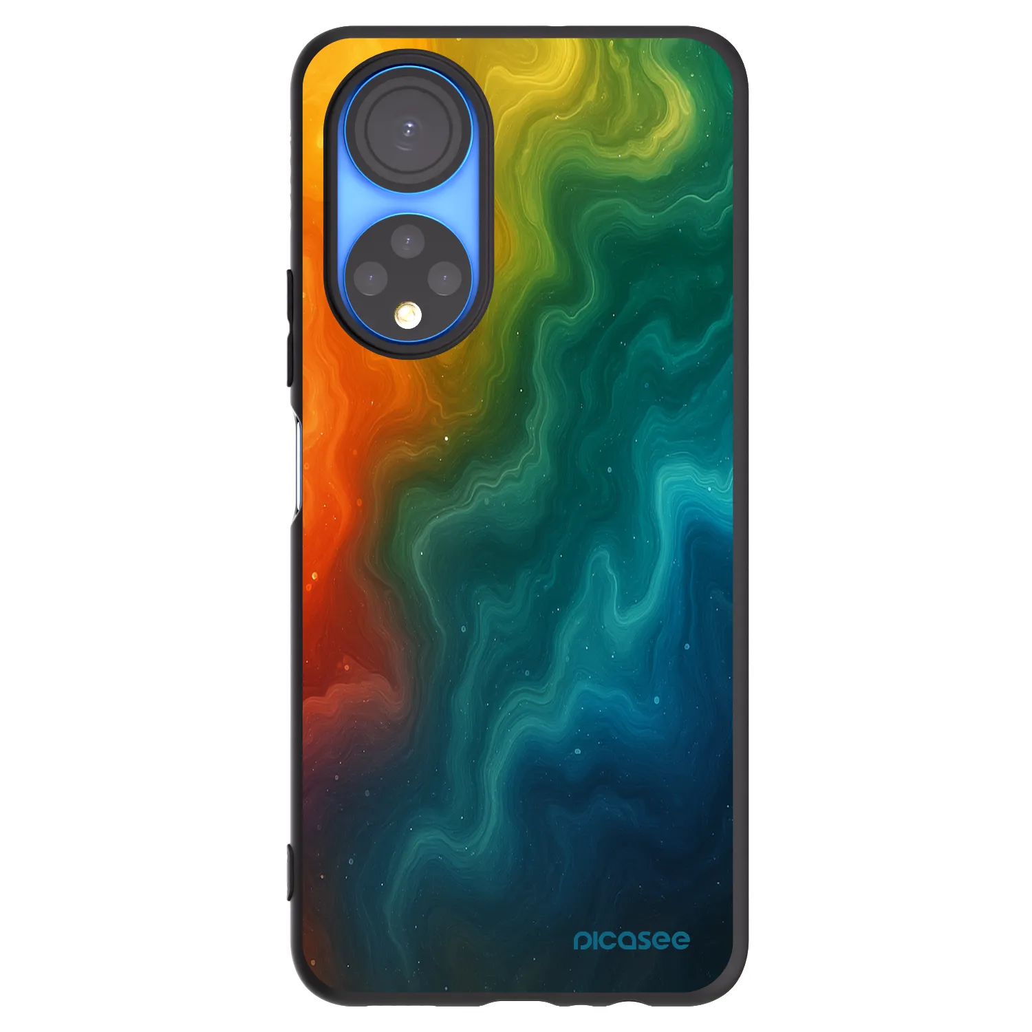Picasee husă neagră din silicon pentru Honor X7 - Solar