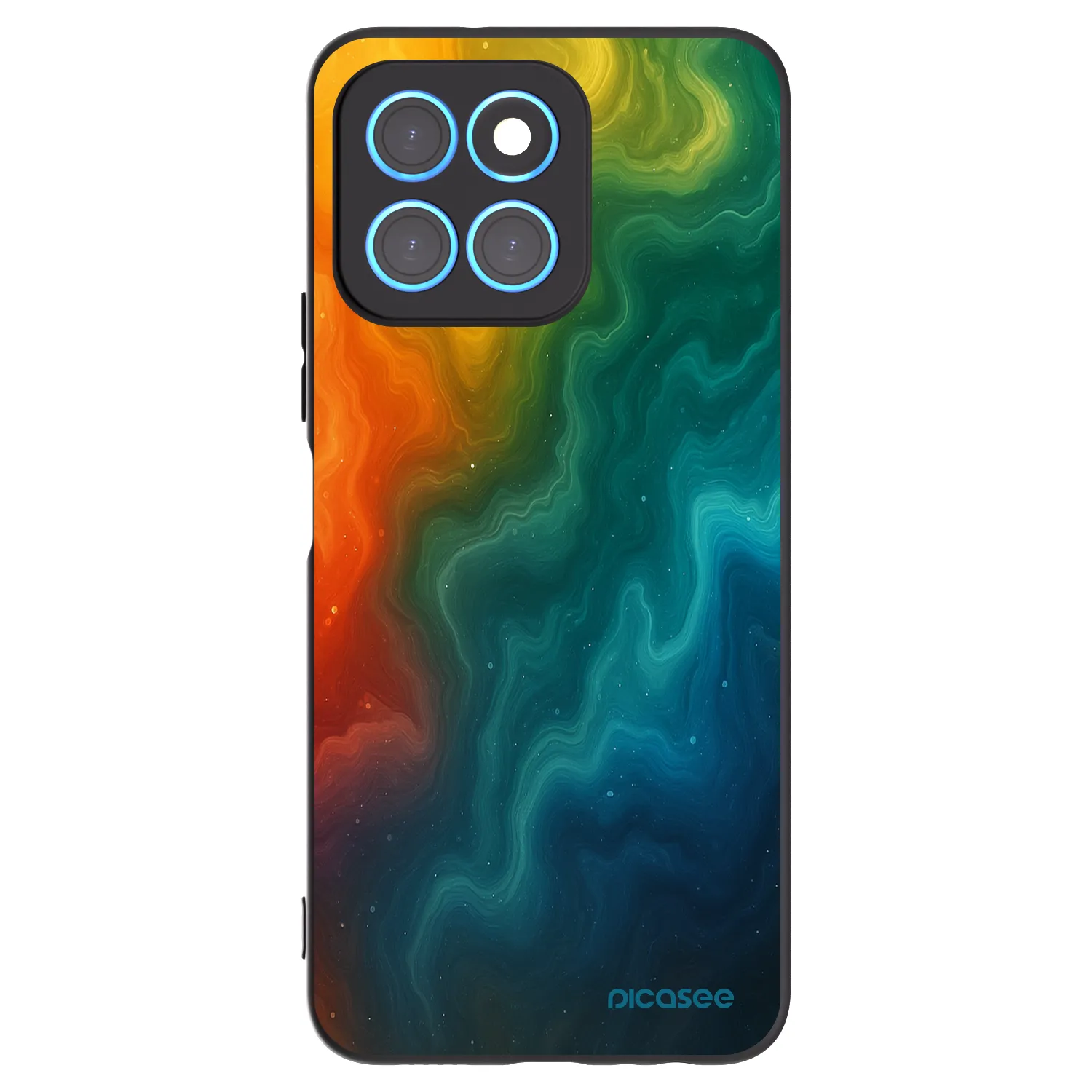 Picasee husă neagră din silicon pentru Honor X8 5G - Solar