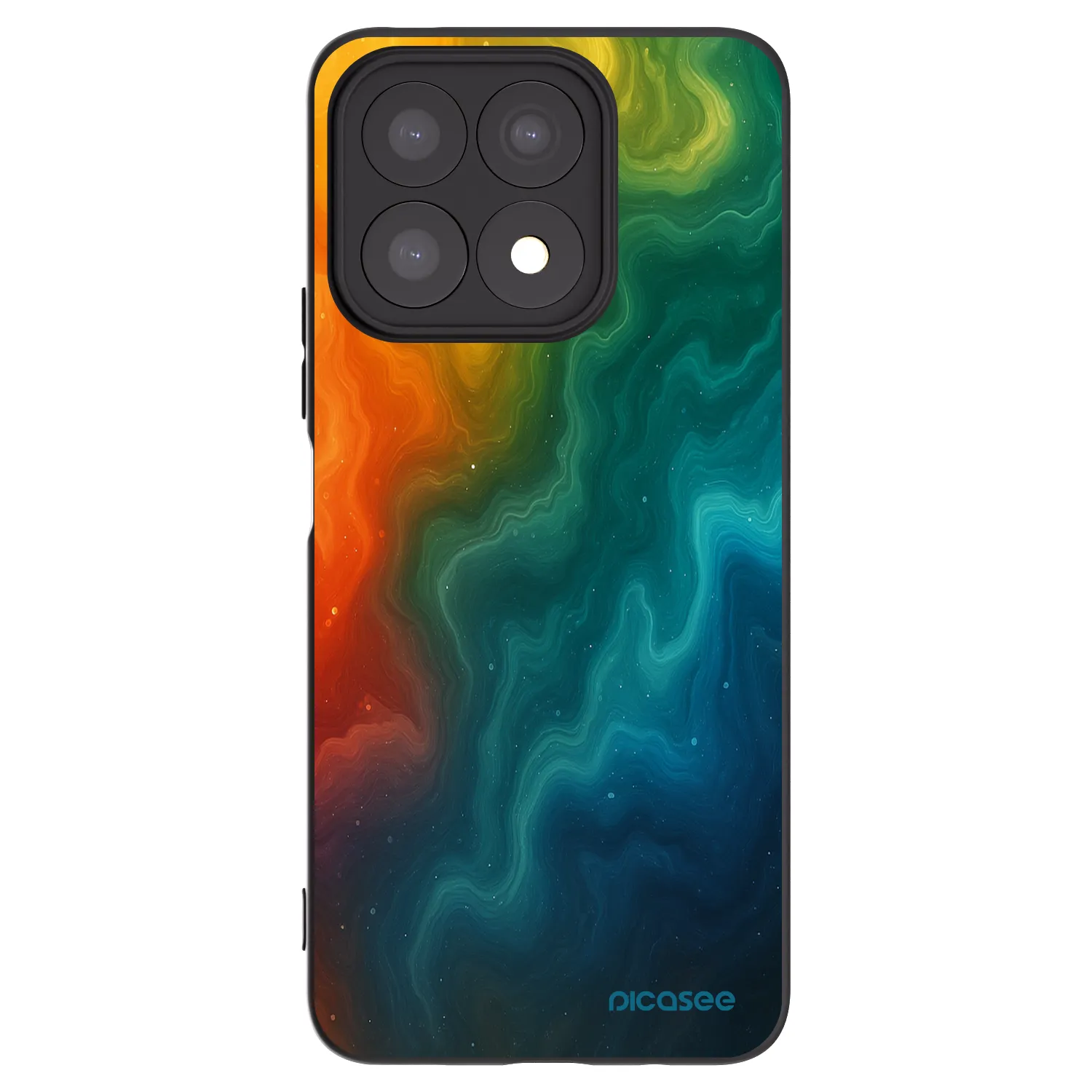 Picasee husă neagră din silicon pentru Honor X8a - Solar