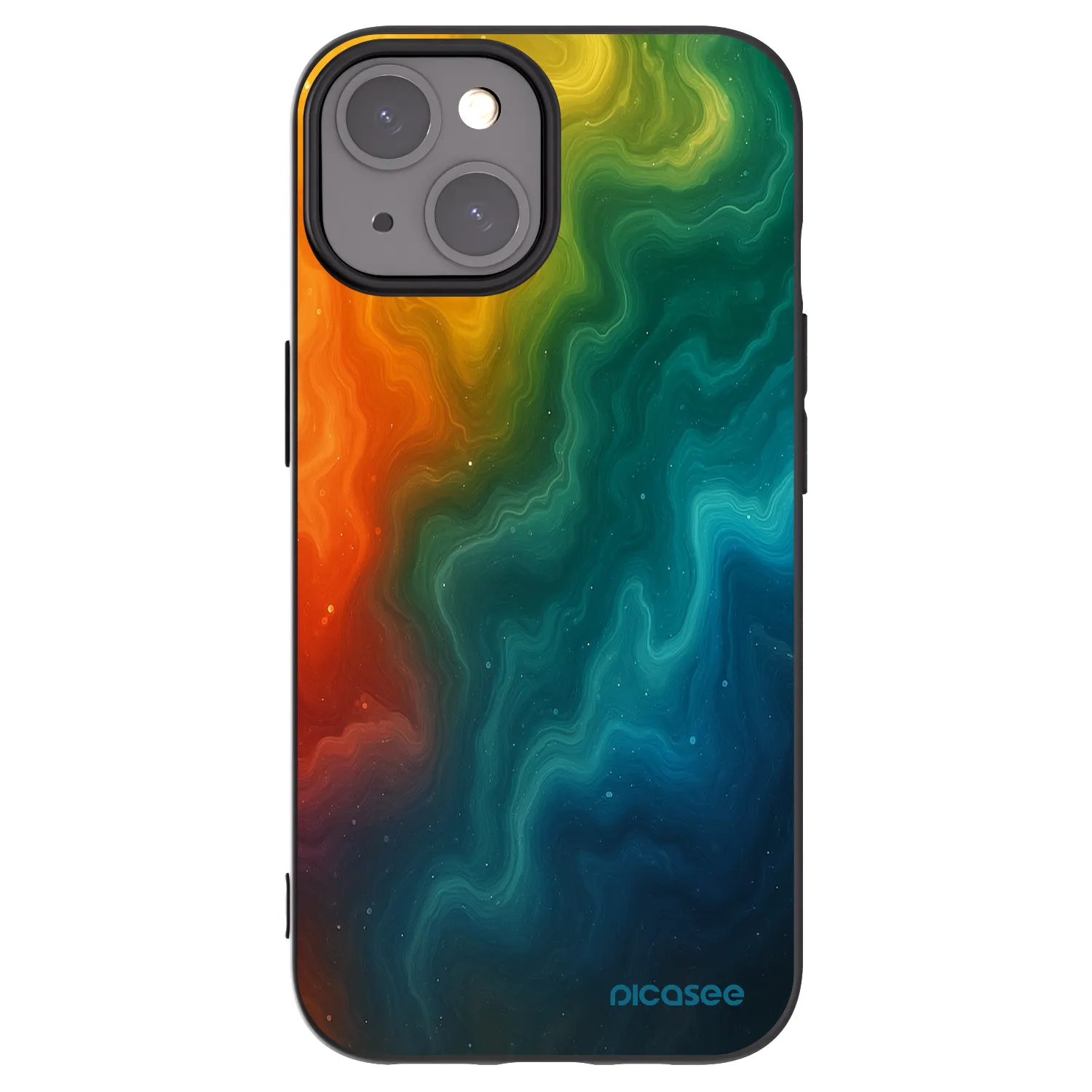 Picasee husă neagră din silicon pentru Apple iPhone 15 - Solar