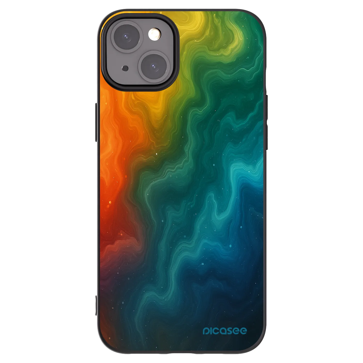 Picasee husă neagră din silicon pentru Apple iPhone 15 Plus - Solar