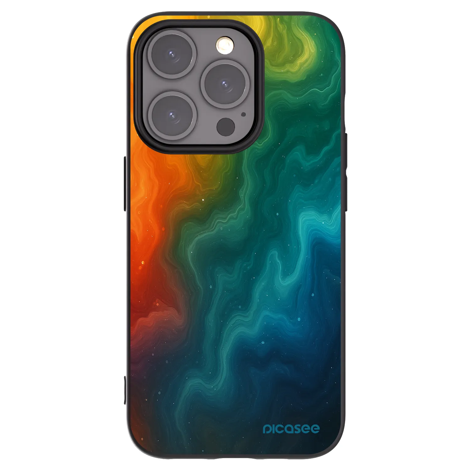 Picasee husă neagră din silicon pentru Apple iPhone 15 Pro - Solar