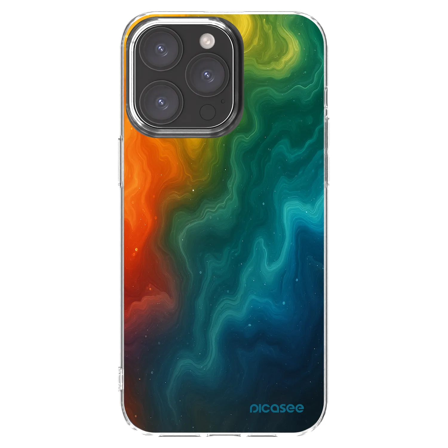 Picasee husă transparentă din silicon pentru Apple iPhone 15 Pro Max - Solar