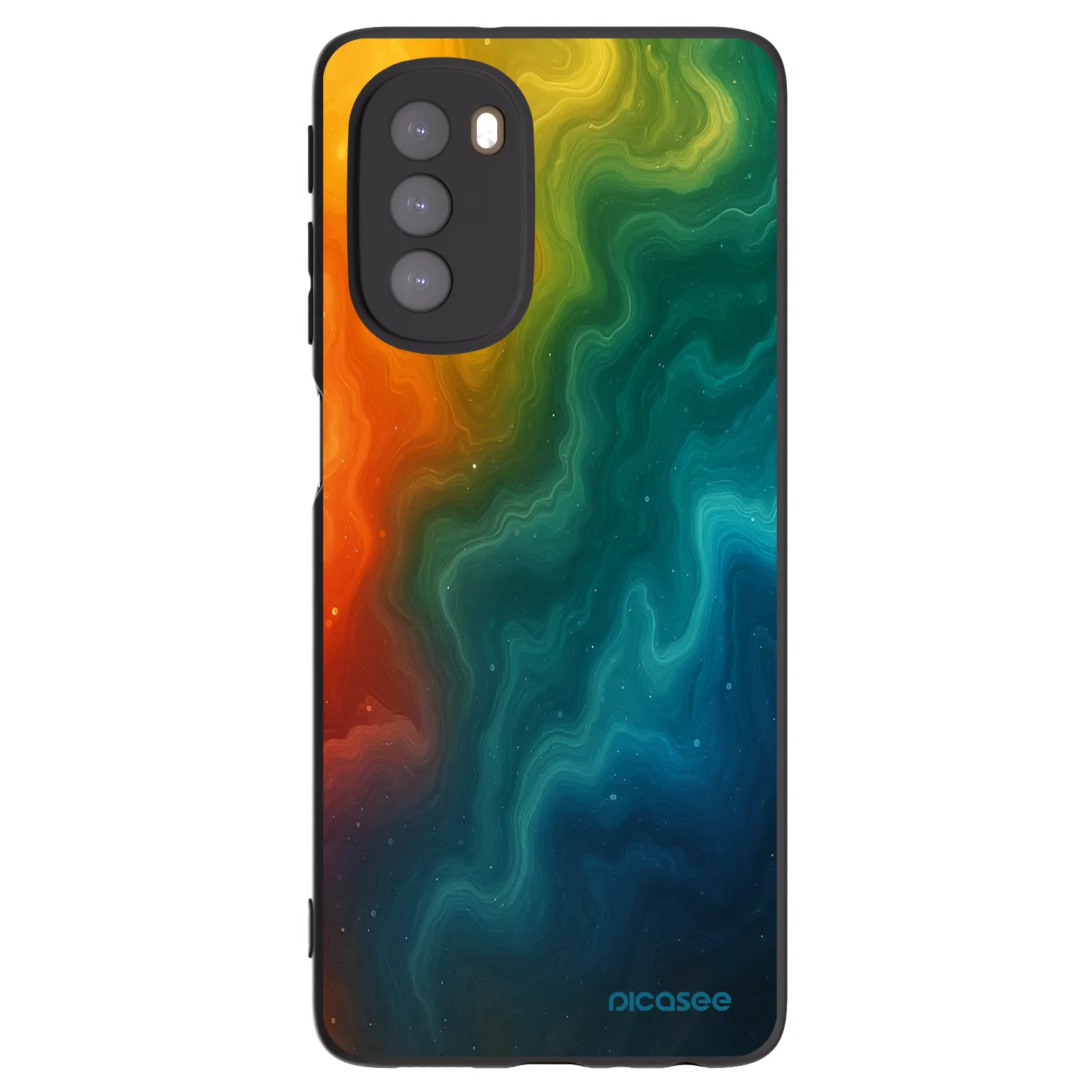 Picasee husă neagră din silicon pentru Motorola Moto G51 - Solar