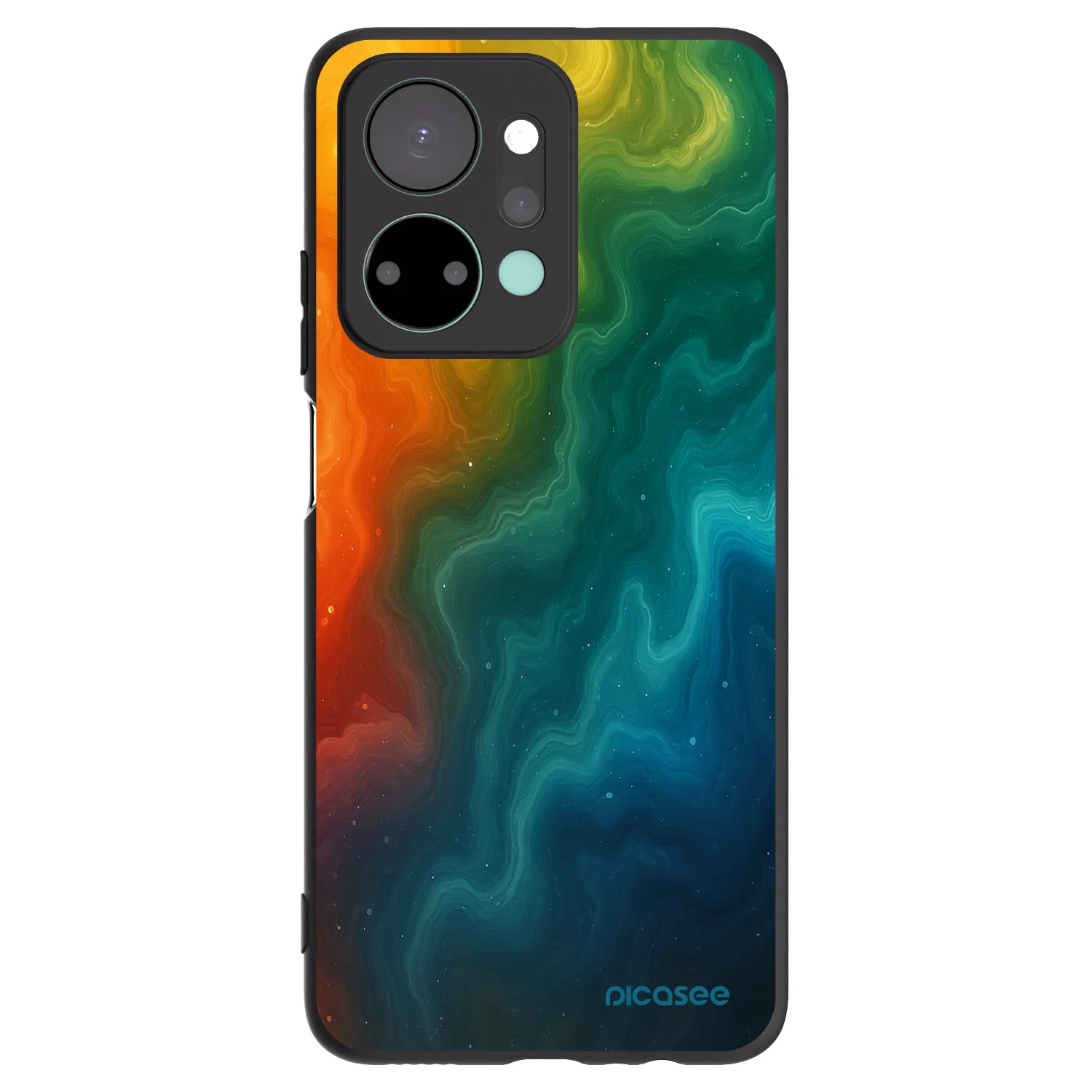 Picasee husă neagră din silicon pentru Honor X7a - Solar