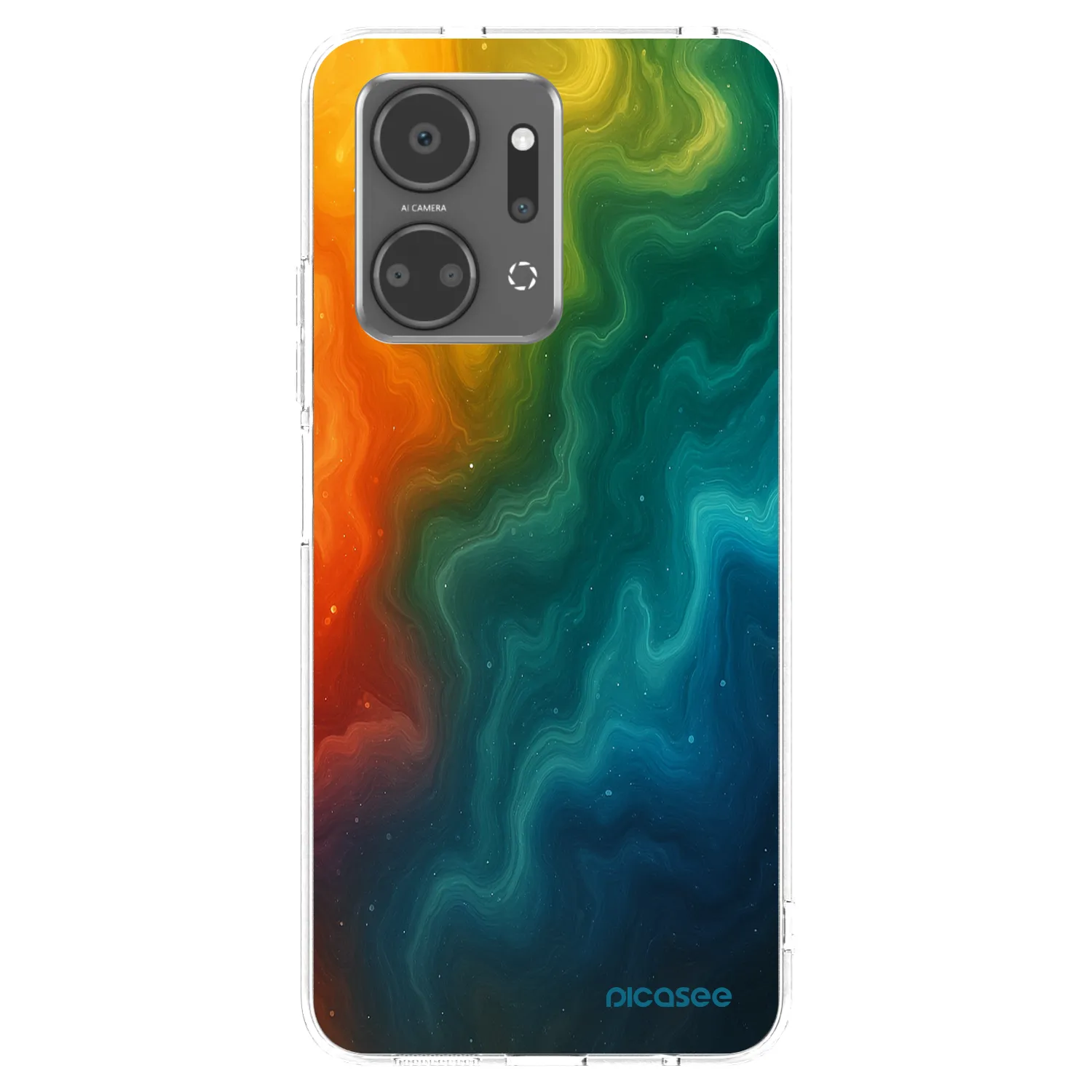 Picasee husă transparentă din silicon pentru Honor X7a - Solar