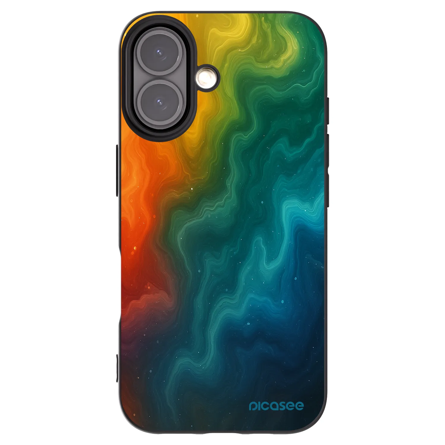 Picasee husă neagră din silicon pentru Apple iPhone 16 - Solar
