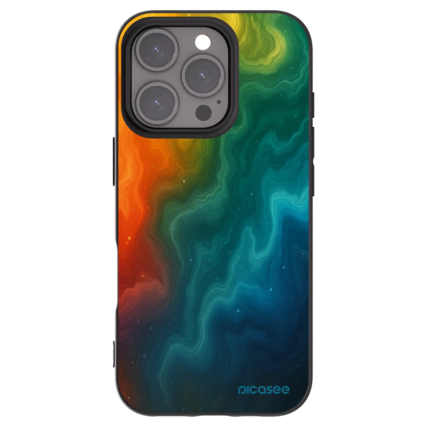 Picasee husă neagră din silicon pentru Apple iPhone 16 Pro - Solar