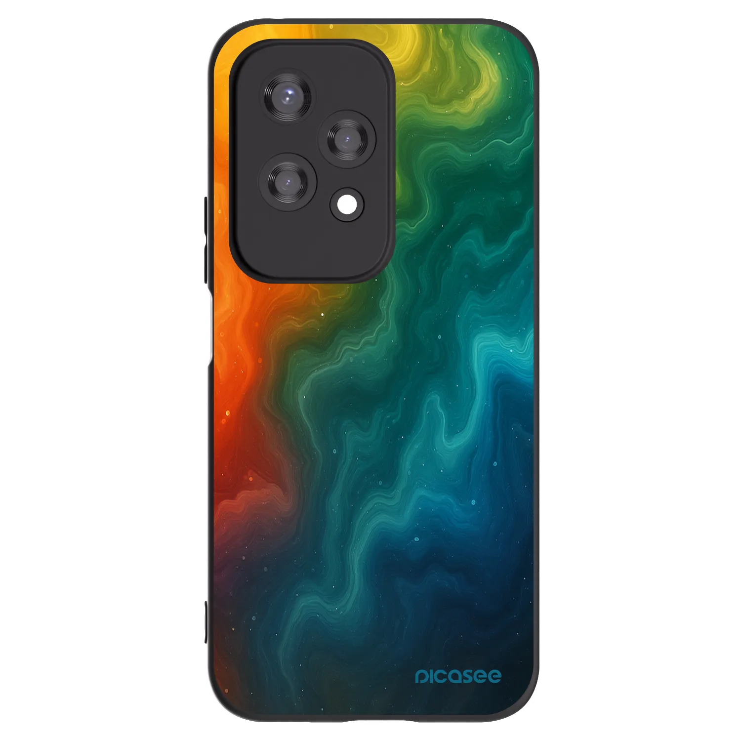 Picasee husă neagră din silicon pentru Honor 200 Lite - Solar