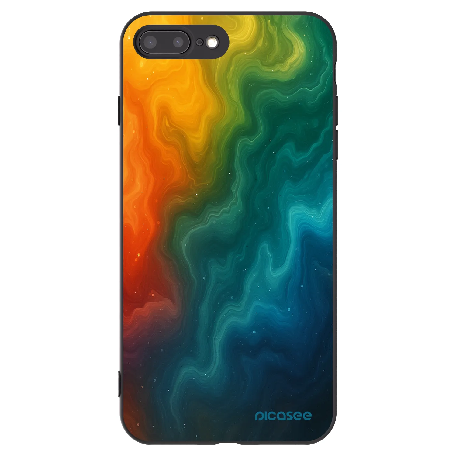 Picasee husă neagră din silicon pentru Apple iPhone 7 Plus - Solar