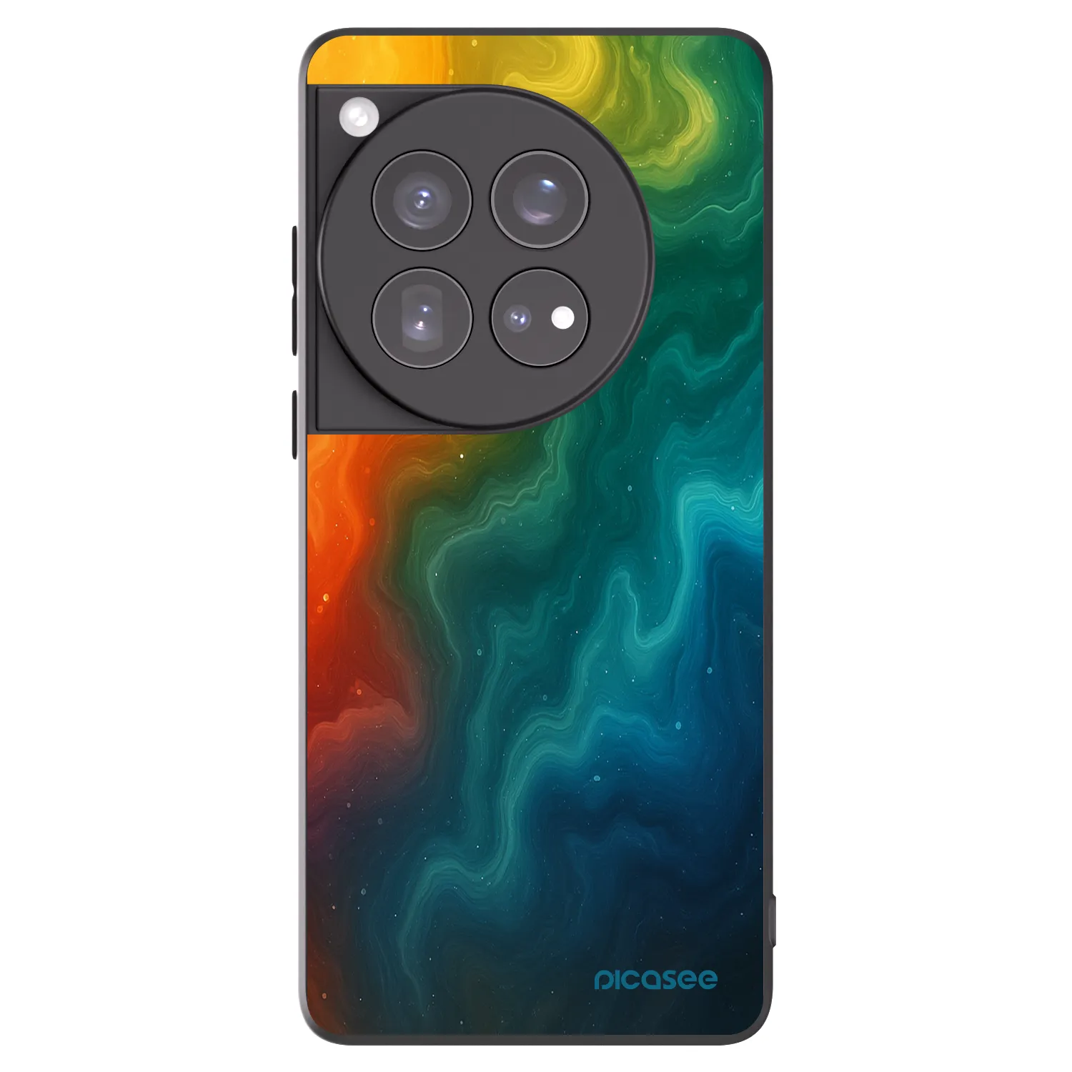 Picasee husă neagră din silicon pentru OnePlus 12 5G - Solar