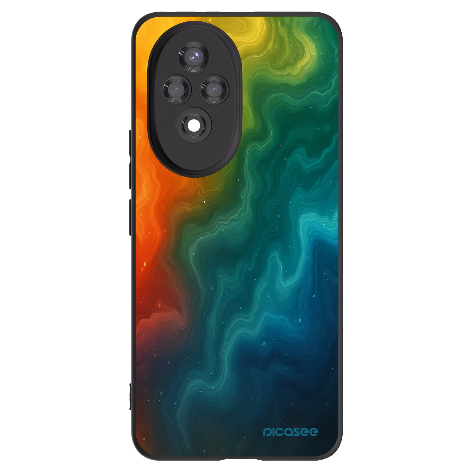 Picasee husă neagră din silicon pentru Honor 200 Pro 5G - Solar