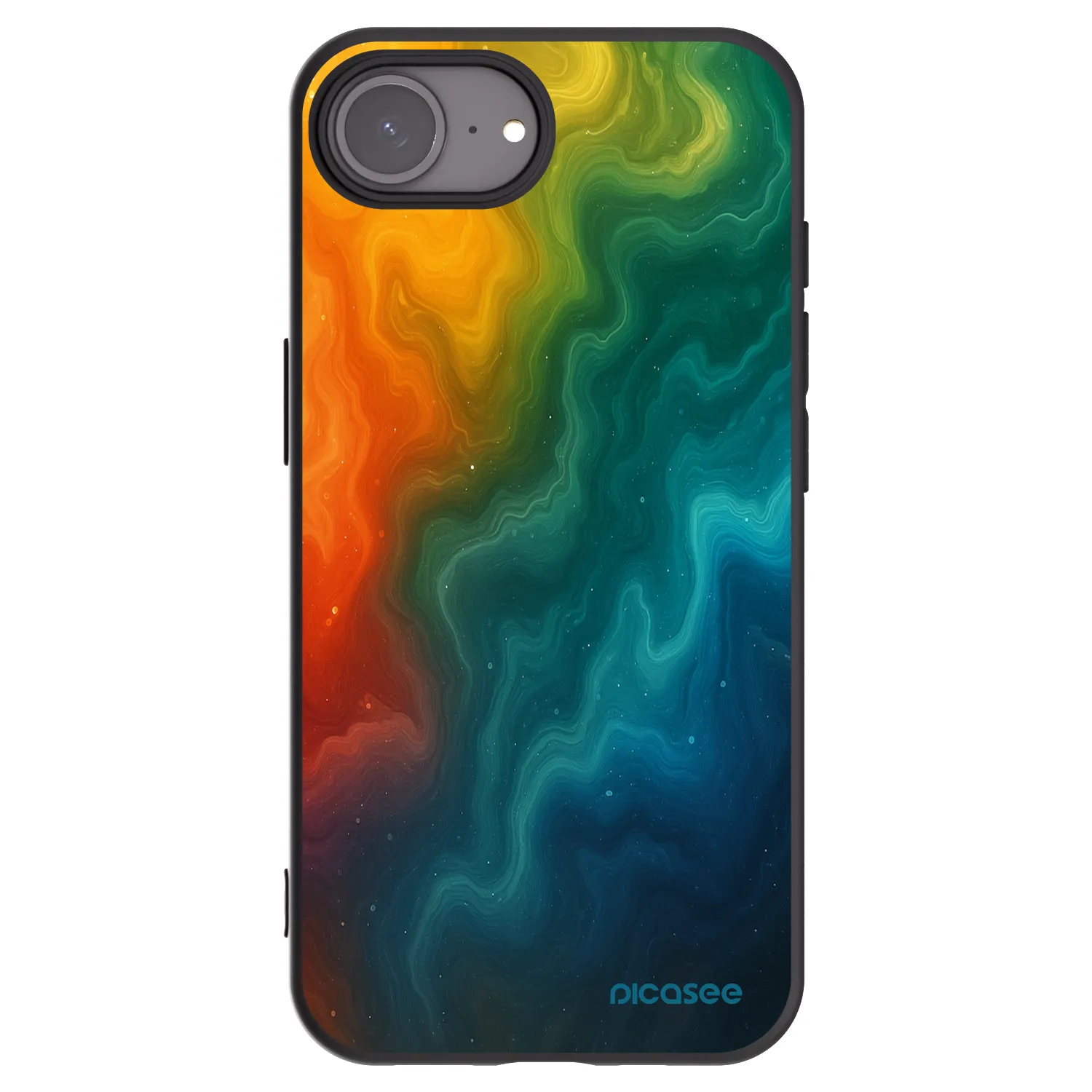 Picasee husă neagră din silicon pentru Apple iPhone 16e - Solar