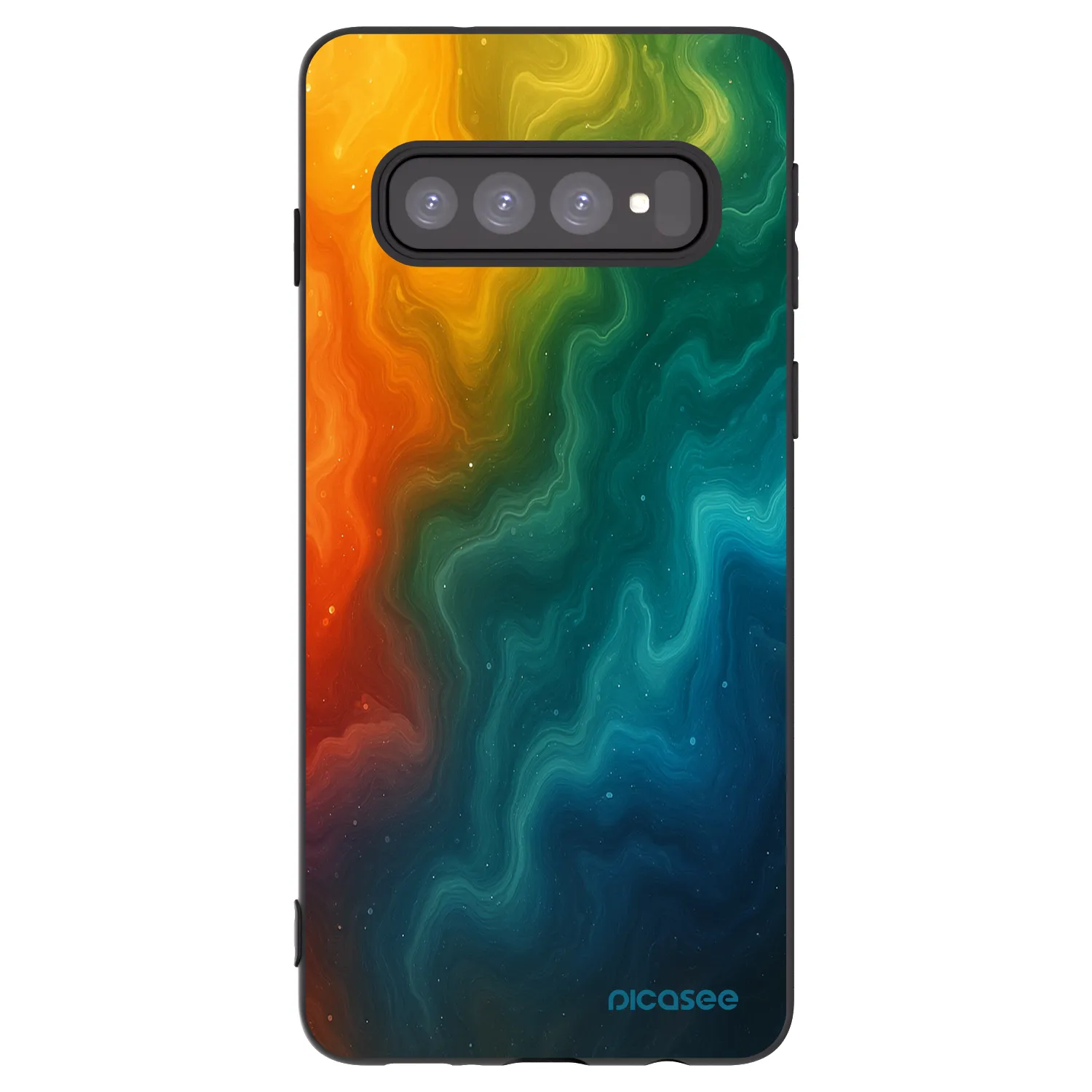 Picasee husă neagră din silicon pentru Samsung Galaxy S10 G973 - Solar
